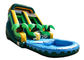 Summer Parties Coconut Tree Inflatable Water Slide With Pool For Kids