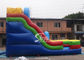 5mts high big double lane inflatable slide with arch made of 0.55mm pvc tarpaulin