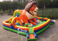 9x9m outdoor big jungle lion kids inflatable fun park with slide for fun parties from Sino Inflatables