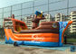 Commercial grade kids pirate ship bounce house with slide inside made of best pvc tarpaulin for sale