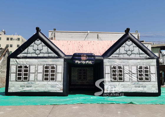 11x6m Custom Gaint Outdoor Pop Up ไอริชเต็นท์ผับพองด้วยการพิมพ์ดิจิตอลที่สมบูรณ์แบบสำหรับการขาย