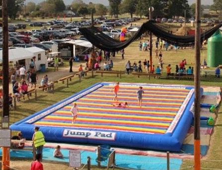 Kids N ผู้ใหญ่ Big Bounce Inflatable Jump Pad ทำจากวัสดุ Heavy Duty สำหรับ Outdoor Jumping Party Fun